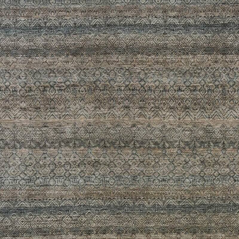 HomeRoots Striped Transitional Rectangle Outdoor Rug
