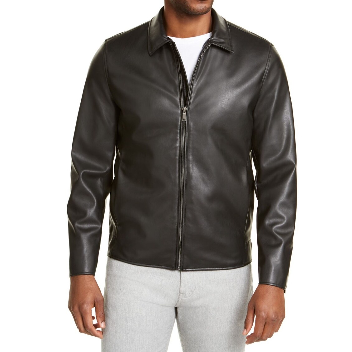 mens collared harrington jacket