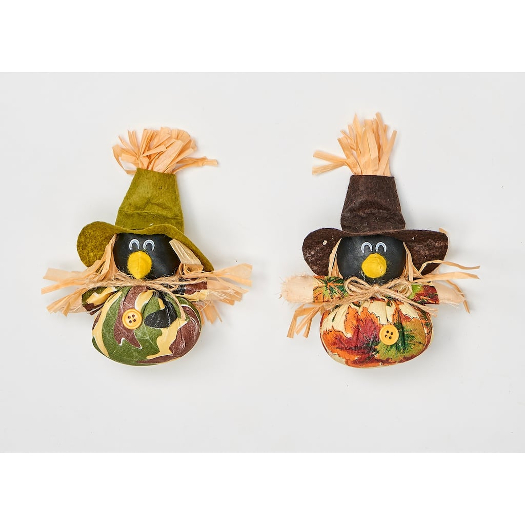 6" Mini Table Crow, 2 Assorted, Set of 6