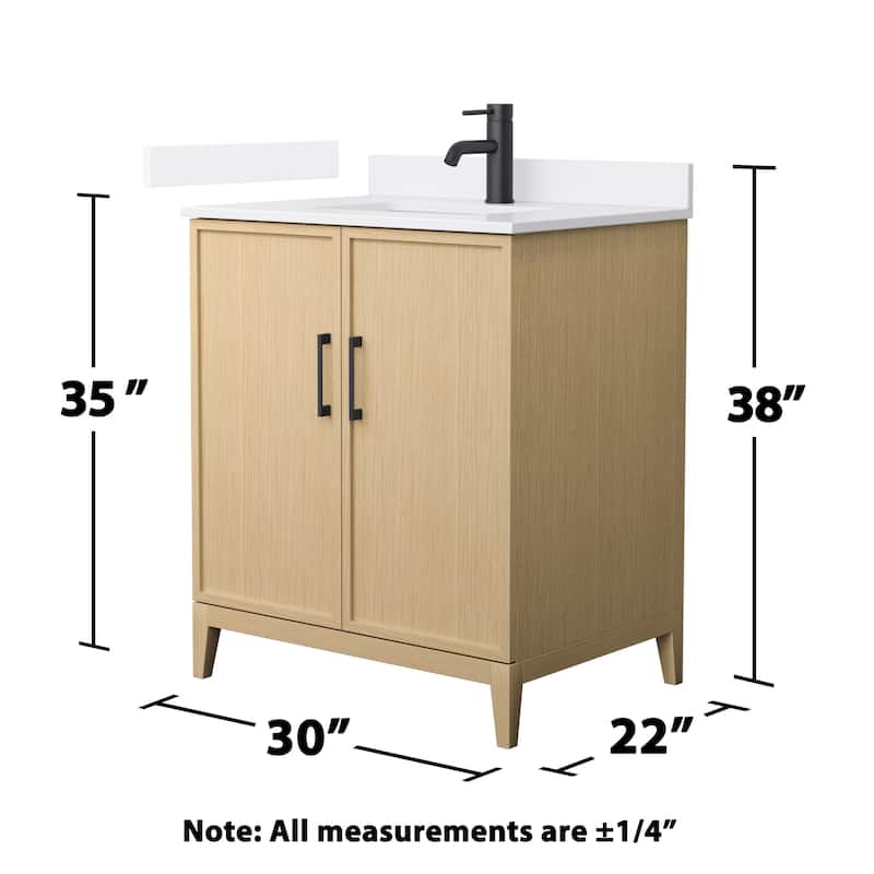 Elan 30-inch Single Vanity, Single Hole Quartz Top