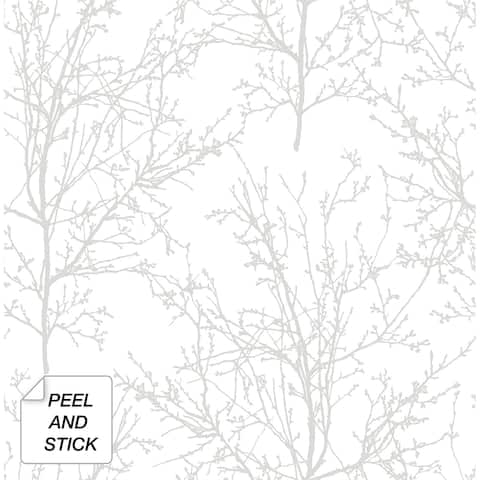 NextWall Tree Branches Peel and Stick Removable Wallpaper
