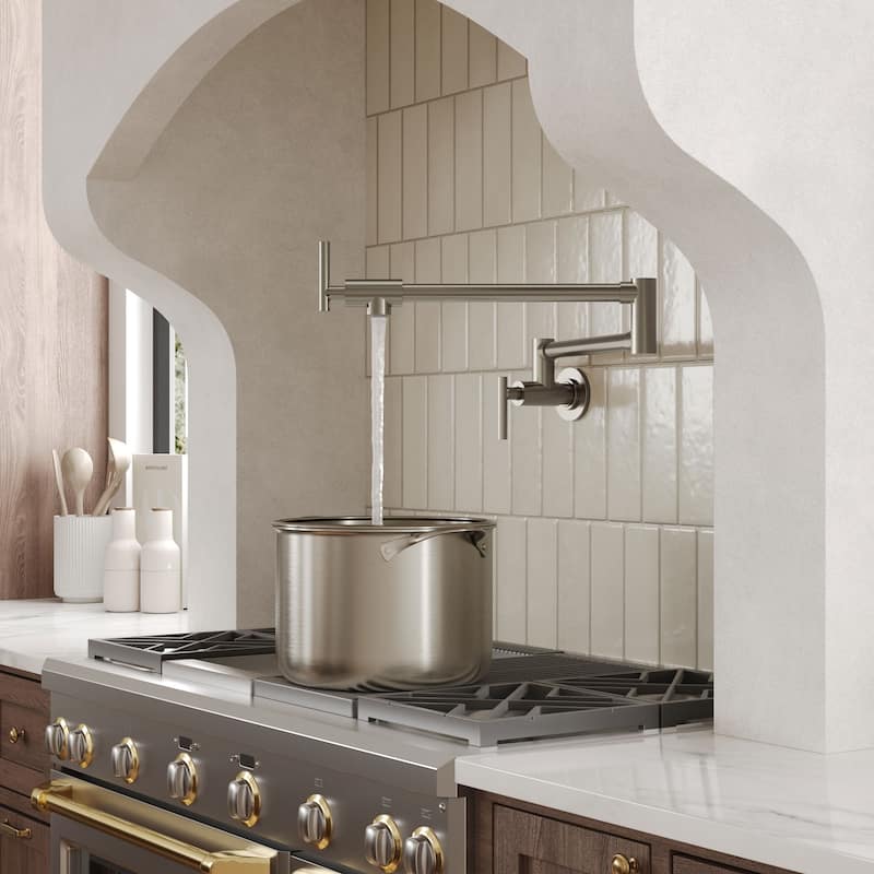 GRANDJOY Single Handle Pull Down Kitchen Faucet with Spot Resistant Finish