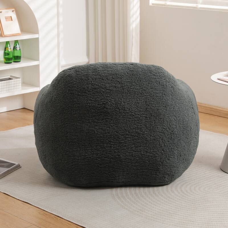 Bean Bag Chair with Armrest - Dark Gray