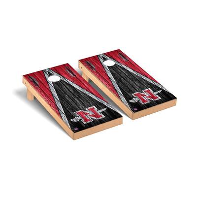 Nicholls State Colonels Triangle Cornhole Board Set