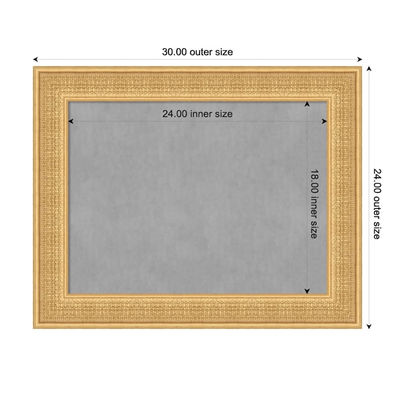 Amanti Art Trellis Gold Framed Magnetic Board - Board Size 24x18
