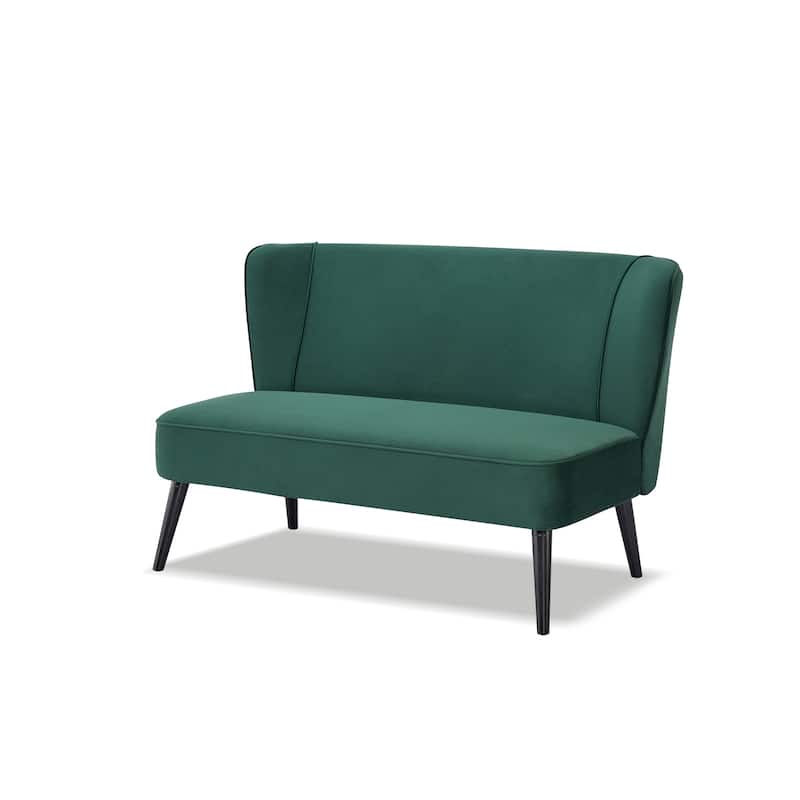 Artdeco Home - Porch & Den Brooklawn Wingback Mid-century Loveseat