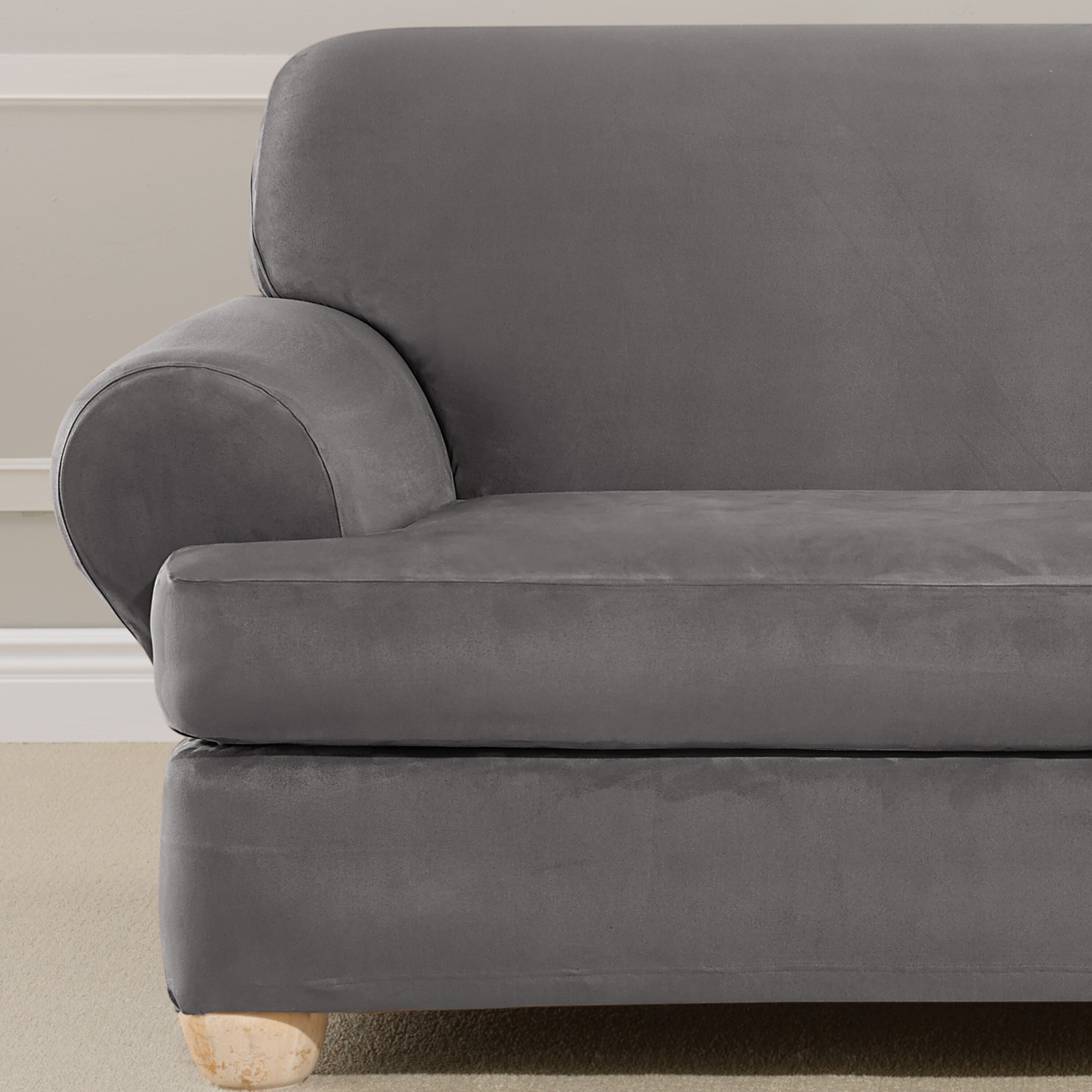 Sure Fit Ultimate Heavyweight Stretch Suede Sofa Slipcover H2070271