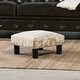 preview thumbnail 46 of 130, The Curated Nomad Performance Fabric Stardust Square Upholstered Footstool Ottoman