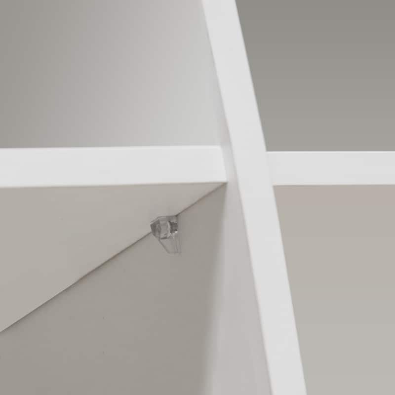 Modern White High Gloss Sideboard with LED Lights, 3 Door Storage Cabinet Buffet TV Stand for Living Room