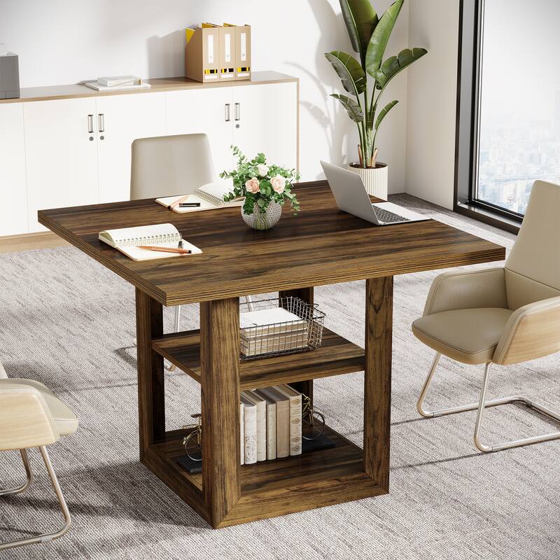 31.5-inch Square Conference Table for 4 People