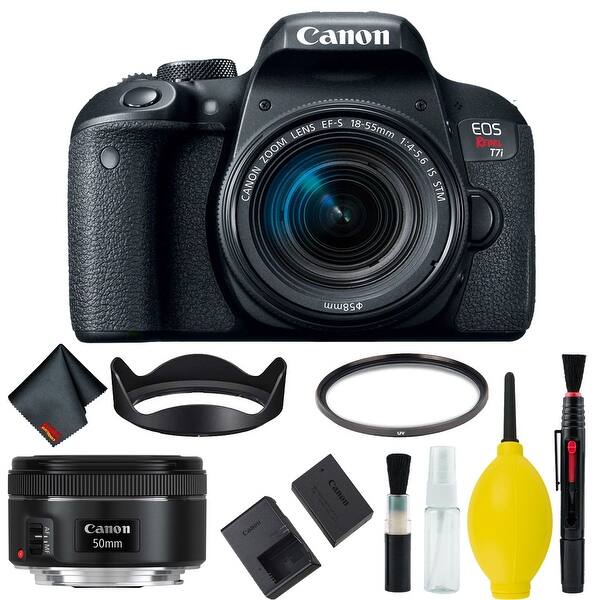 Shop Black Friday Deals Canon Eos Rebel T7i Dslr Camera With 18 55mm Lens Bundle Bonus 50mm Lens International Model Bonus Lens Overstock 26890089