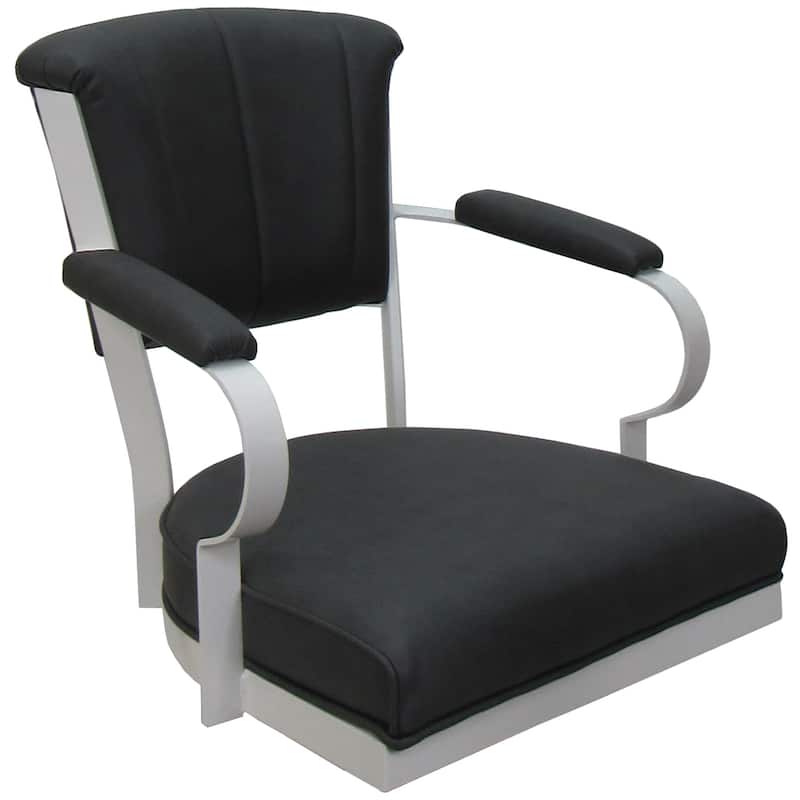 Miami Swivel Metal Caster Chair on Reading Base - 18" High Seat