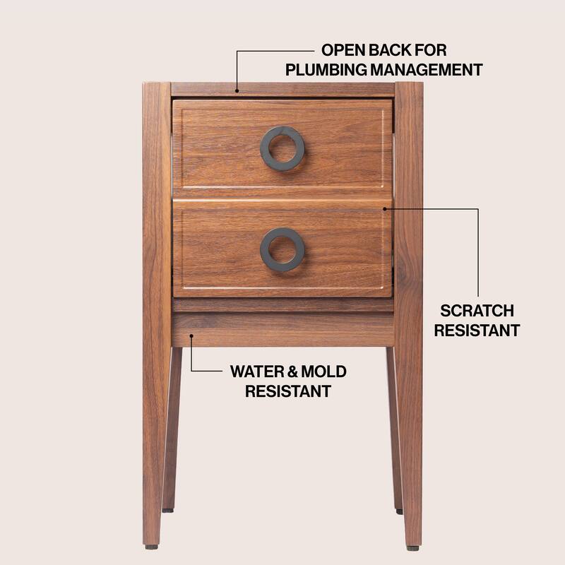 Corbin Classic 1-Drawer Bath Vanity Base Only (Sink Basin Not Included)