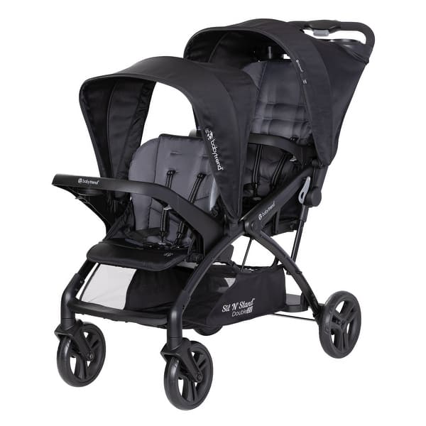 slide 1 of 1, Baby Trend Sit N' Stand® Double 2.0 Stroller, Dash Black