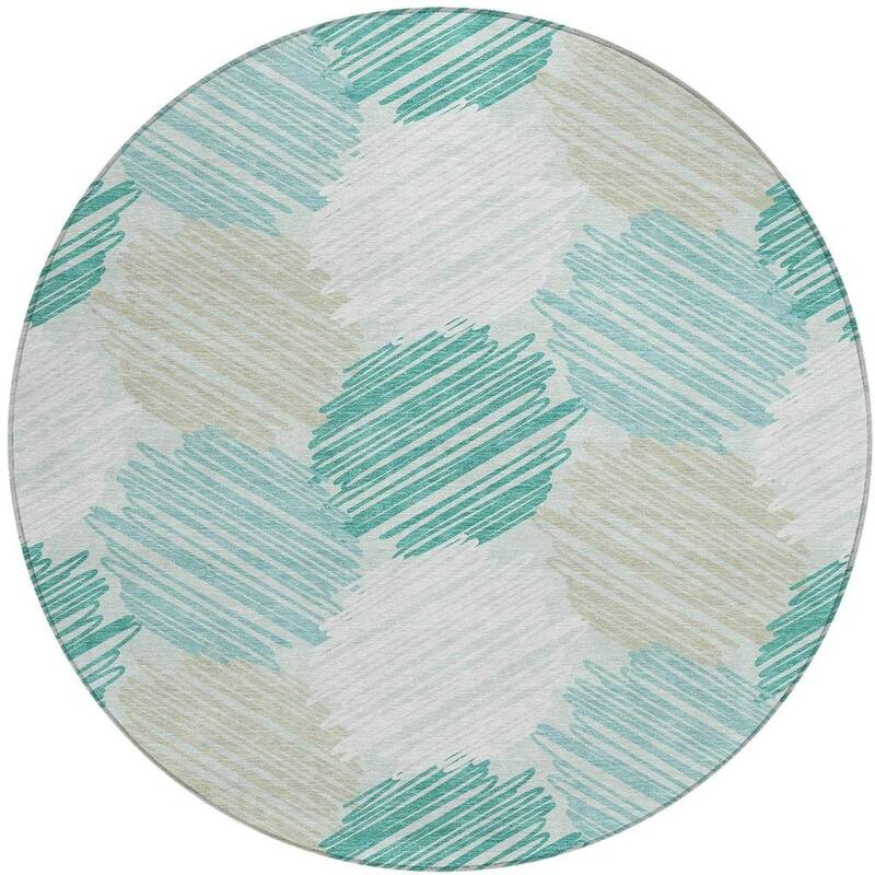 HomeRoots Geometric Transitional Rectangle Outdoor Rug