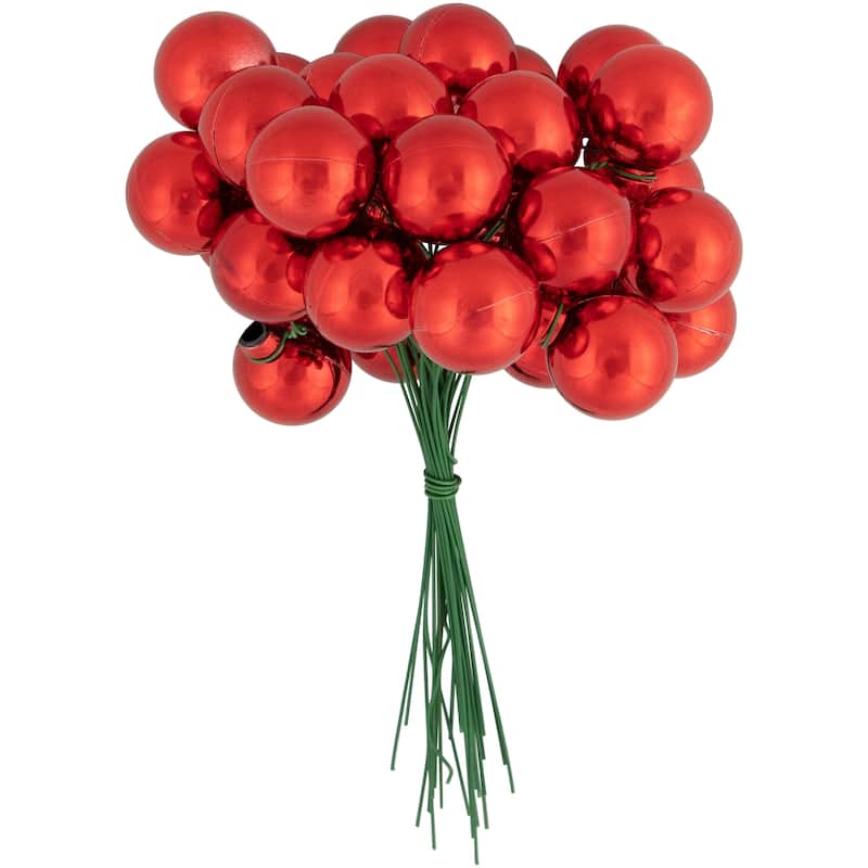 6.75" Shiny Shatterproof Ball Christmas Pick