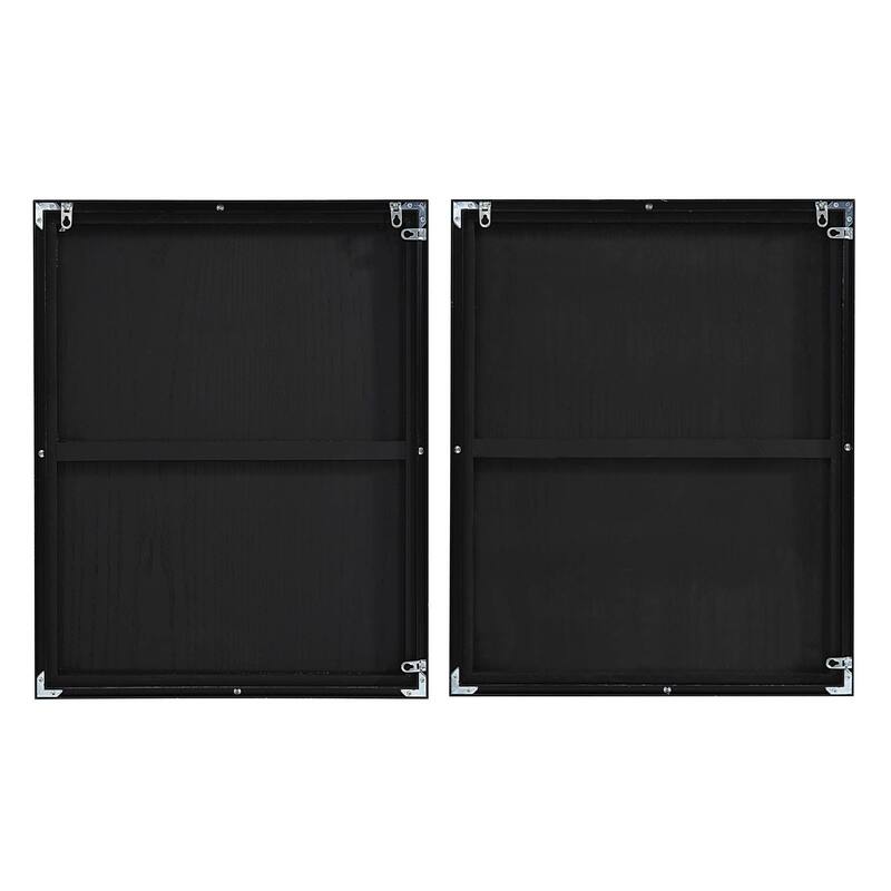 Renwil Thar Canvas 2-Piece Wall Art with Matte Black Frame