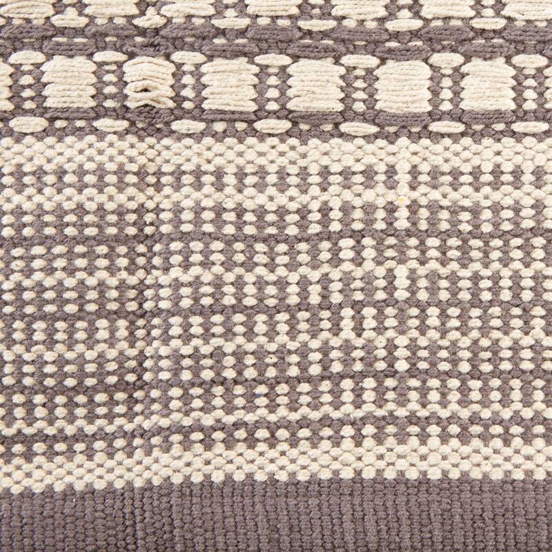 DII Stone Dobby Stripe Hand-Loomed Rug 2ft 6inx6 Ft - 36.0 In. L X 24.0 In. W X 0.2 In. H