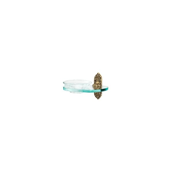 slide 2 of 2, Alno Ribbon & Reed Wall Mounted Glass Soap Dish with Brass Bracket and