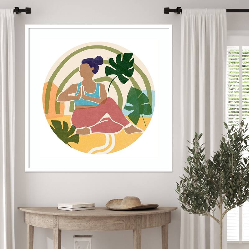 Om Together Marichi by June Erica Vess Wood Framed Wall Art Print