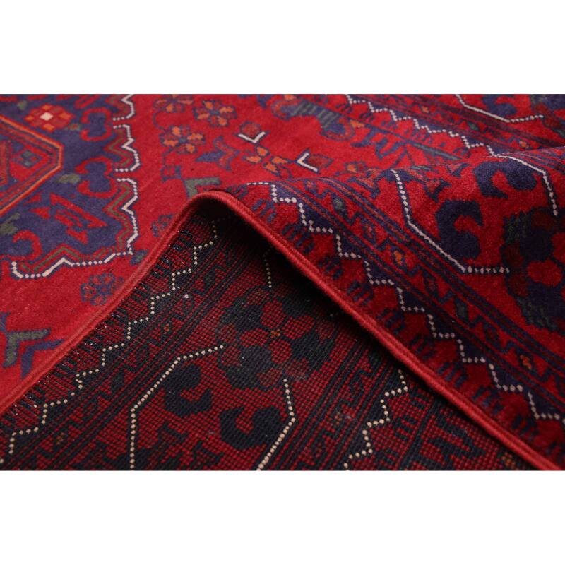 ECARPETGALLERY Hand-knotted Finest Khal Mohammadi Red Wool Rug - 2'10 x 12'2