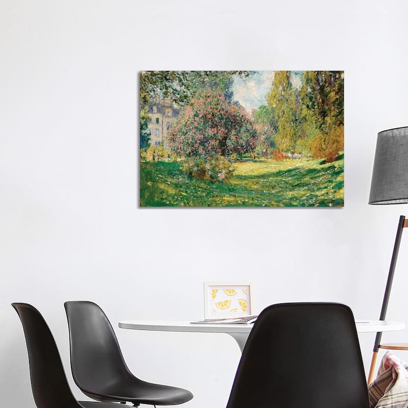 iCanvas "Landscape-The Parc Monceau" by Claude Monet Canvas Print - 26x40x1.5