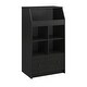 preview thumbnail 18 of 22, Ameriwood Home Cantell 1 Drawer Storage Tower Black Oak