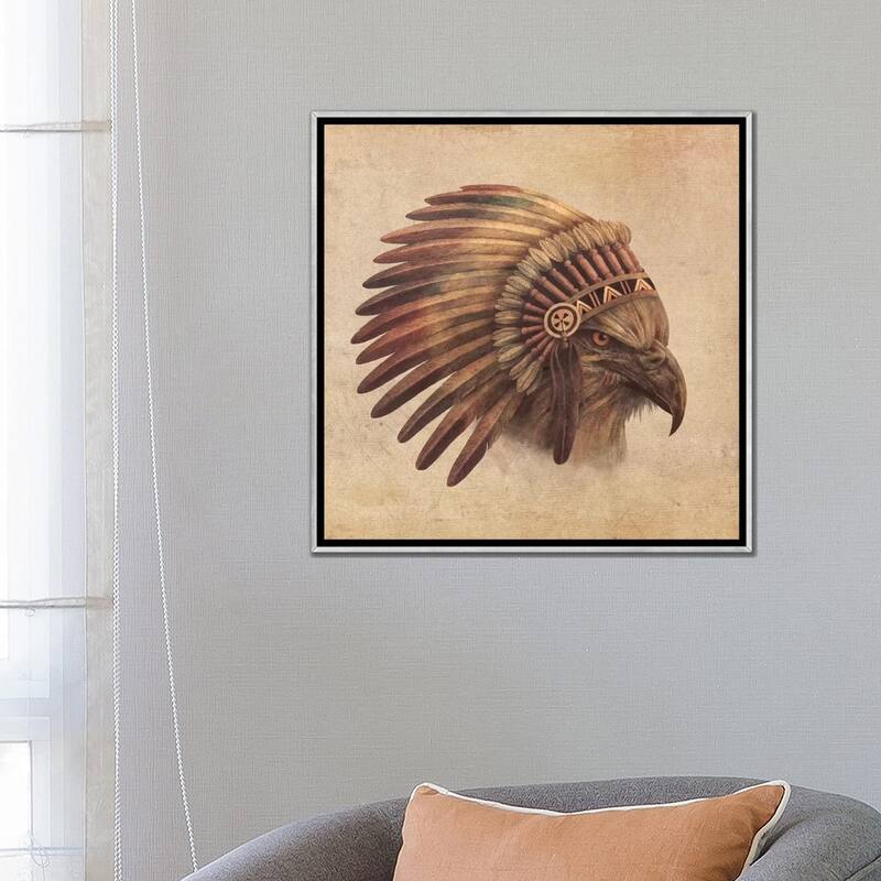 iCanvas "Eagle Chief 2" by Terry Fan Framed
