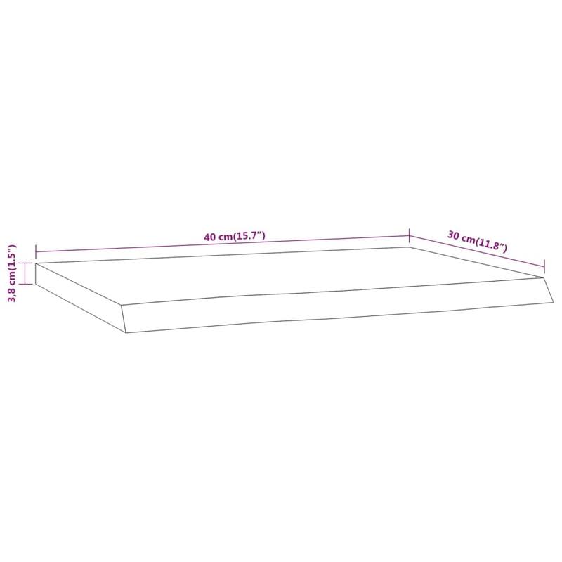 vidaXL Wall Shelf Solid Acacia wood in Durable