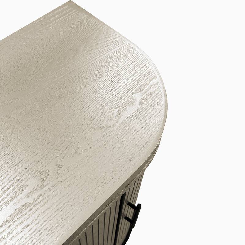 Modern Curved Sideboard Decorative Storage Cabinet