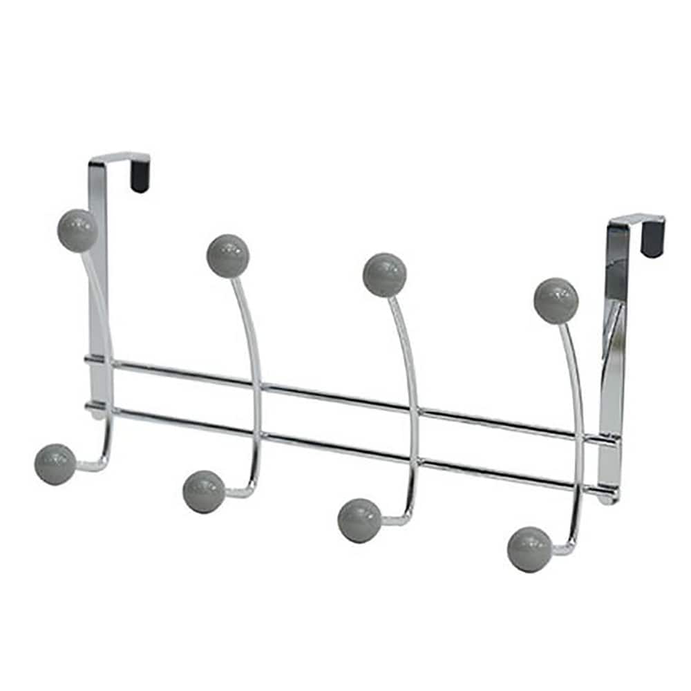 Over The Door Hook Rack with 8 Ball Ends - 15 L x 4 W x 7.5 H