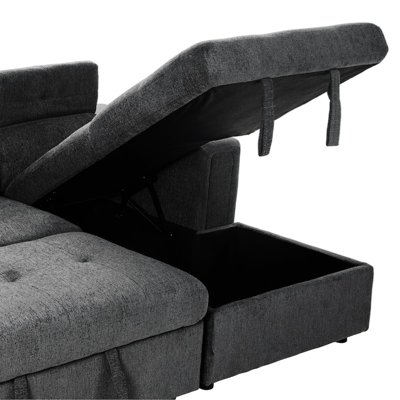 96" Multi-Functional Pull-Out Sofa Bed