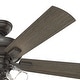 preview thumbnail 23 of 21, Hunter 52" Crestfield Ceiling Fan with LED Light Kit and Handheld Remote - Casual, Farmhouse, Transitional, Rustic