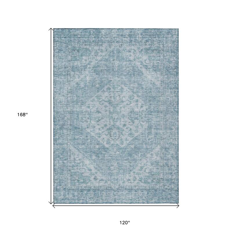 HomeRoots Oriental Traditional Rectangle Outdoor Rug