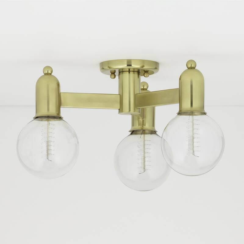 Mitzi by Hudson Valley Bryce 3-Light Semi Flush Mount