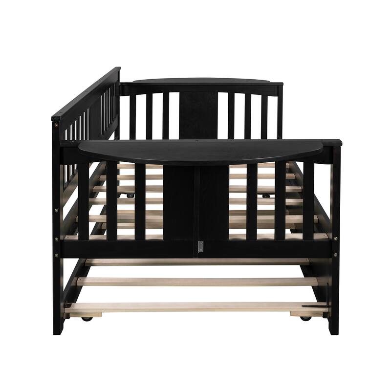 Multi-Functional Daybed with Trundle and Storage Side Tables for Bedroom or Living Room