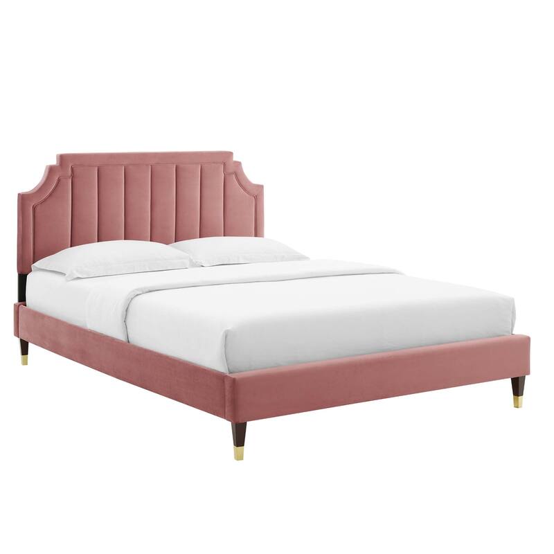Sienna Performance Velvet Full Platform Bed