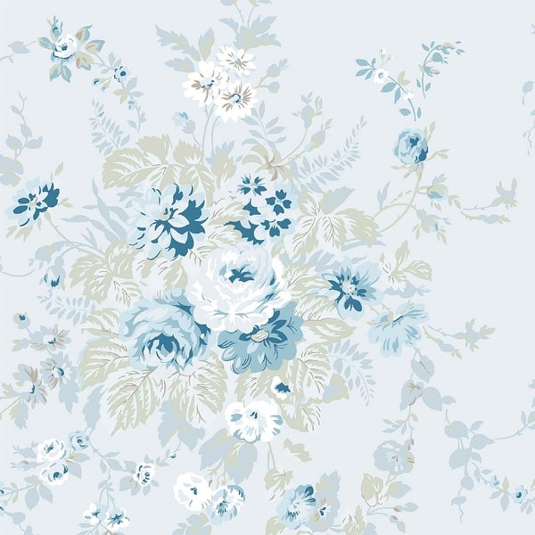 pale blue flower wallpaper