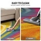 preview thumbnail 5 of 18, World Rug Gallery Modern Contemporary Waves Multicolored Non-slip Non-skid Area Rug