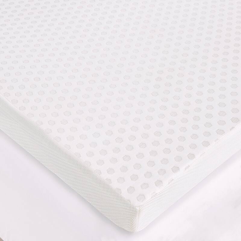 Hypoallergenic 3" Gel Memory Foam Mattress Topper with Removable Cooling Cover