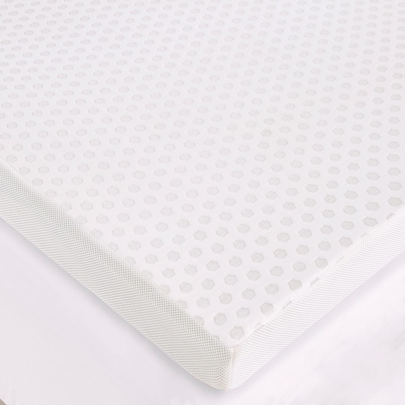 Madison Park 3-inch Gel Memory Foam Dust Mite Repellent and Anti-microbial Mattress Topper - White