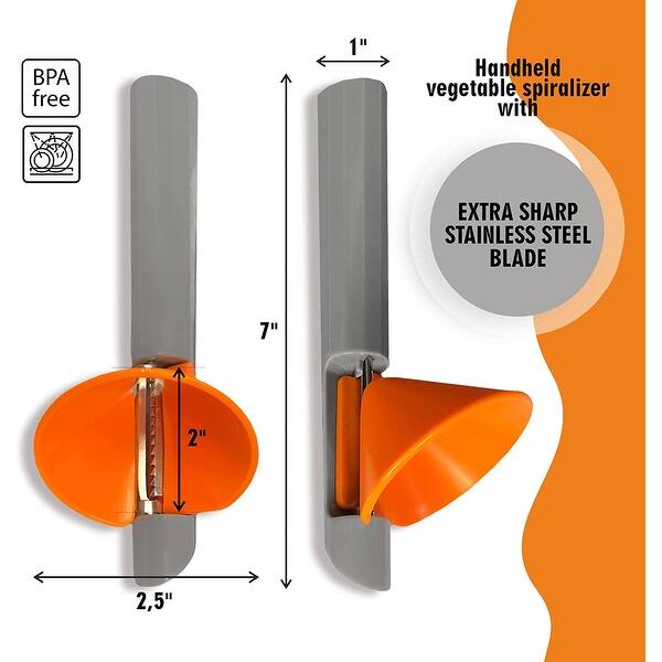 Cheer Collection Vegetable Peeler and Spiralizer On Sale Bed Bath