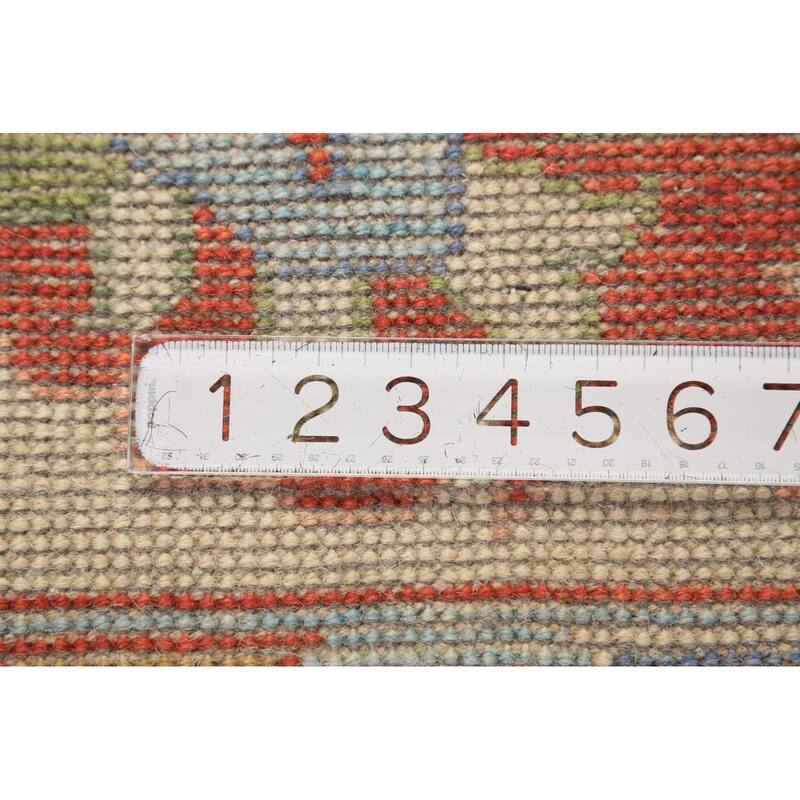 Oushak Indian Area Rug Handmade Transitional Grey Wool Carpet - 8'0"x 9'10"
