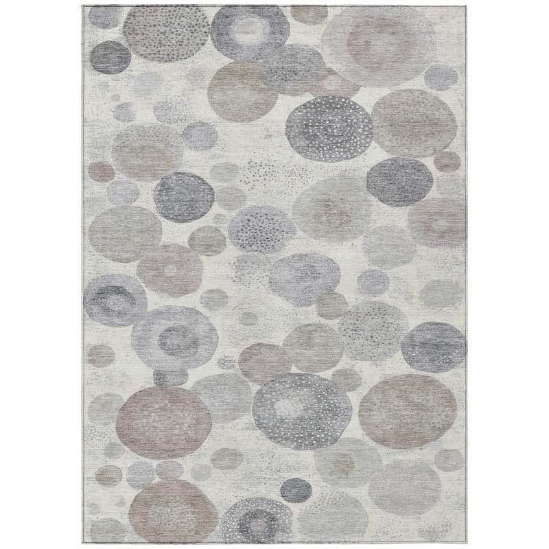 HomeRoots Geometric Transitional Rectangle Outdoor Rug