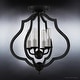 preview thumbnail 9 of 9, Luxury Art Deco Ceiling, 15.5"H x 15"W, with Moroccan Style, Matte Black, BWQ4130 by Urban Ambiance