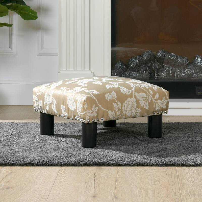 Jules 16" Square Footstool Ottoman