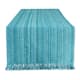 DII Variegated Taupe Fringe Table Runner 13x72 - Table Runner, 13x72" - Teal