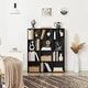 preview thumbnail 34 of 34, VECELO Set of 2 Open Bookshelf Set 4-Tier Five Irregular Cube Bookcase Multipurpose Storage Organizer for Small Spaces