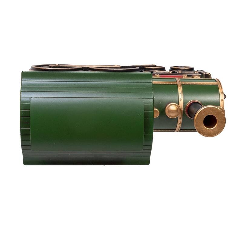 Kurt Adler 7.625-Inch Battery Operated LED Lighted Santa Train With Spinning Glitter Water