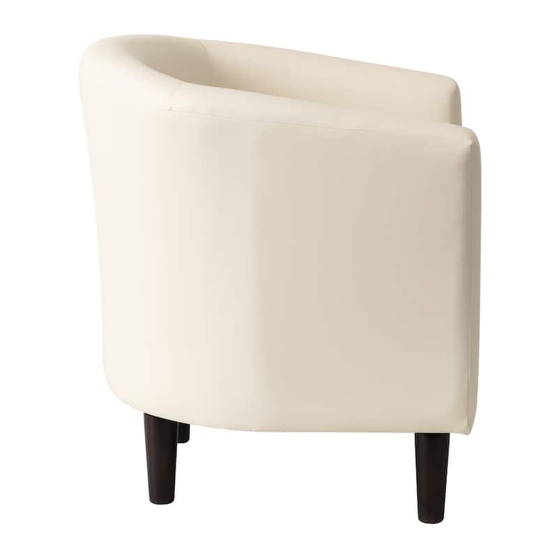 Harper Faux Leather Barrel Chair